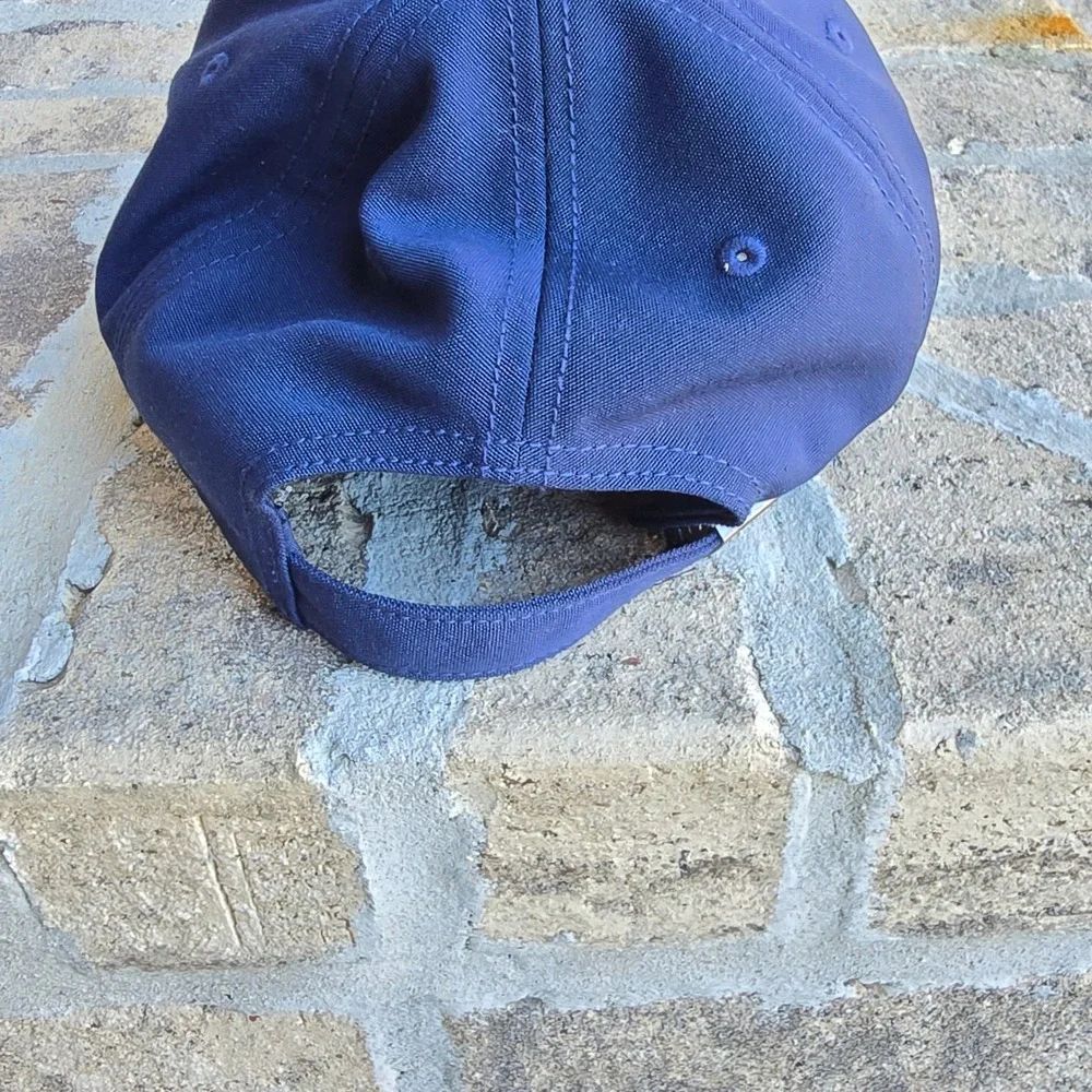 The North Face Mens Navy‎ Blue Tonal Logo Adjustable 6-Panel Baseball Cap Hat